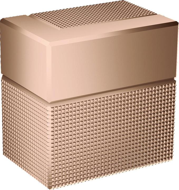 Actual product image hansgrohe AXOR Edge shut-off valve flush-mounted, diamond-cut