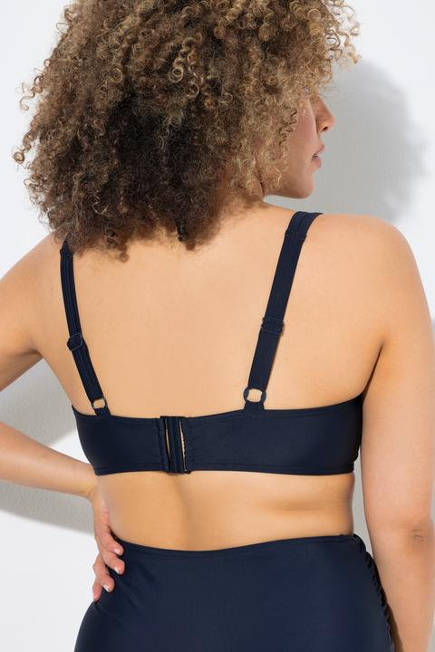 Actual product image Ulla Popken Ruched Underwire Bikini Top (46)