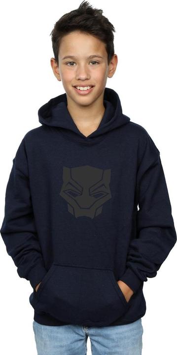 Actual product image Boys Black Panther Black On Black Hoodie (140, 146)
