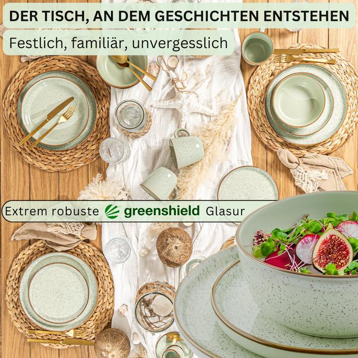 Produktbild Sänger Geschirr Tafelservice Rio Minze (18 Stück)