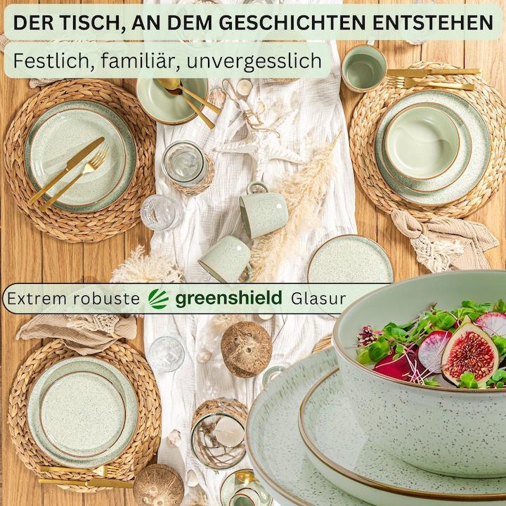 Produktbild Sänger Tafelservice Rio Minze (18 Stück)