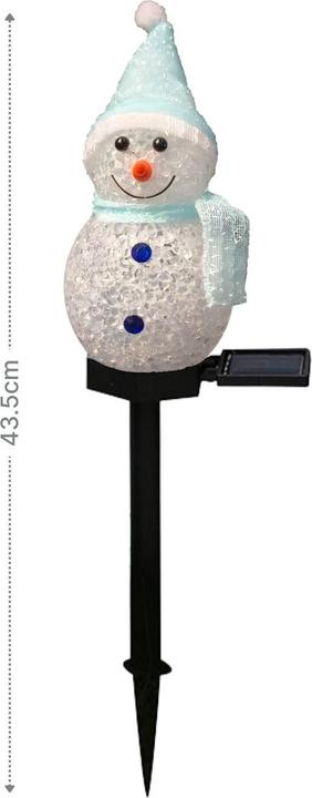 Image du produit Hermex LED Solarlampe Schneemann Solarleuchte Gartenbeleuchtung Dekoleuchte (IP55)