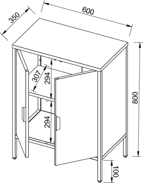 Produktbild VCM Flokas (80 x 60 x 35 cm)