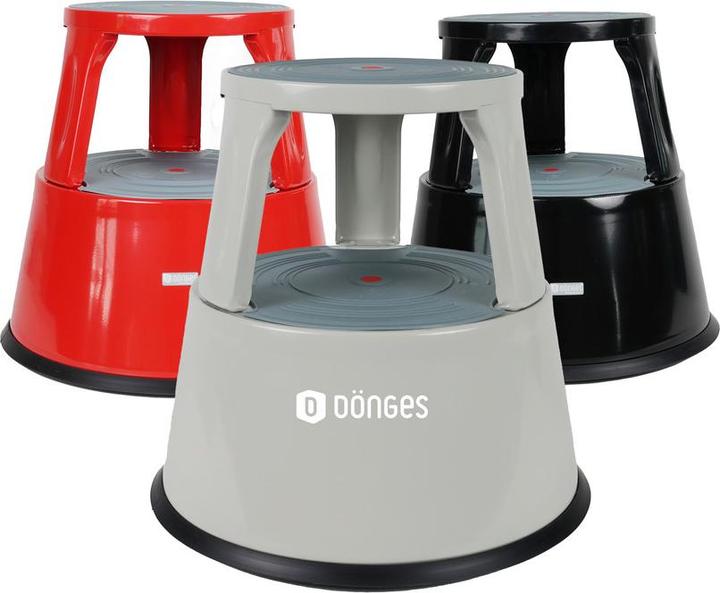 Produktbild Dönges Rollhocker, Metall, grau