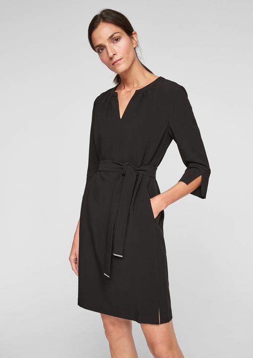 Produktbild S.Oliver Kleid Elegantes Stretchkleid mit Gürtel (44)