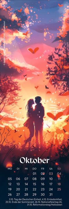 Produktbild Romance Lesezeichen & Kalender 2026 (6 x 18 cm, Harter Einband, Deutsch)