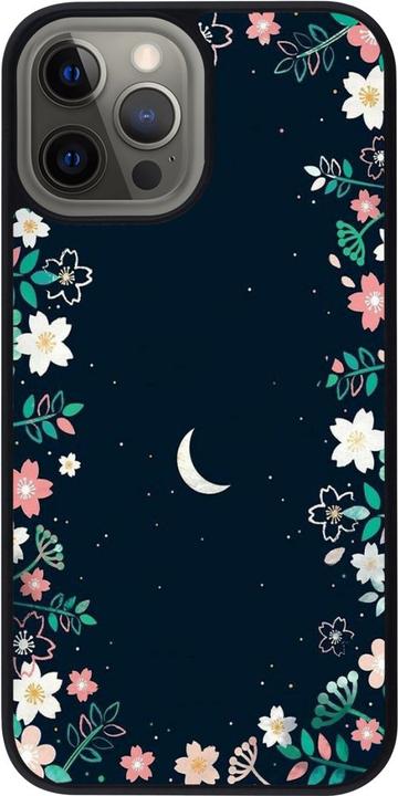 Actual product image PhoneLook Coque Silicone rigide noir Flowers space (Apple iPhone 12 Pro Max)