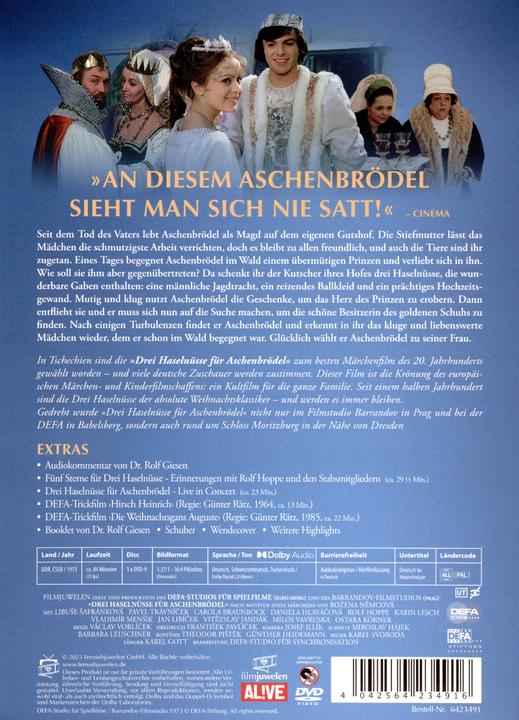 Tre nocciole per Cenerentola (DVD, 2023, Tedesco)