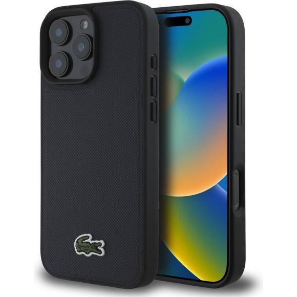 Lacoste LCHMP16LPVCV iPhone 16 Pro 6.3" granatowy/navy hardcase Iconic Petit Pique MagSafe (Apple iPhone 16 Pro), Smartp...