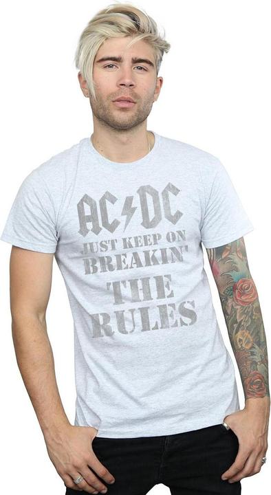 Actual product image AC/DC Mens Just Keep On Breaking The Rules T-Shirt (3XL)