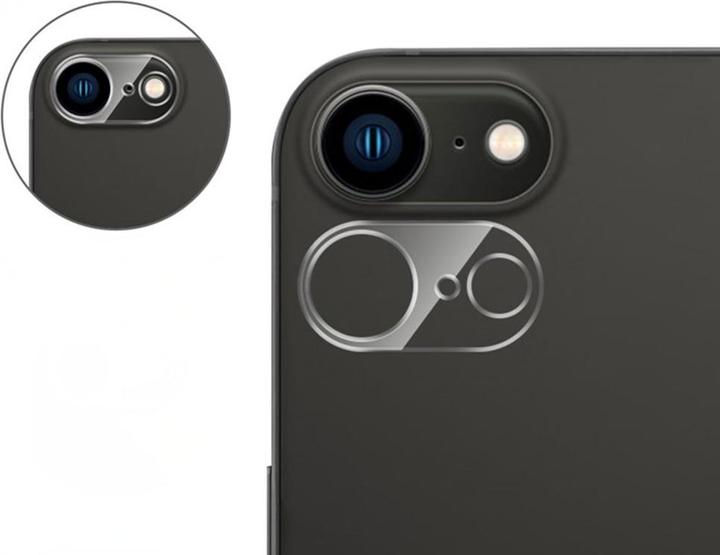 Produktbild Deltalabs iPhone 16e Kamera Objektivschutz Vollschutz Transparent (1 Stk., Apple iPhone 16e)