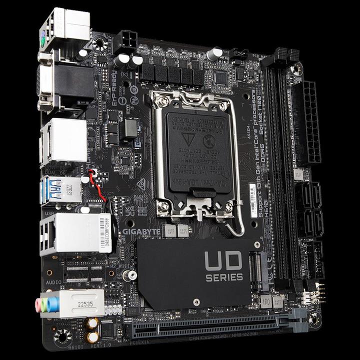 Productafbeelding Gigabyte MB GBT Intel 1700 H610I (LGA 1700, Intel H610 Uitdrukkelijk, Mini-ITX)
