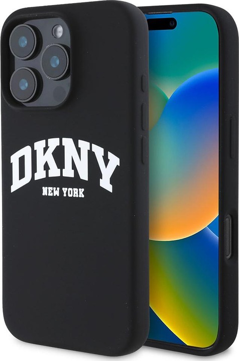 Immagine prodotto DKNY DKHMP16XSNYACH Custodia rigida iPhone 16 Pro Max 6,9" in silicone bianco stampato Logo MagSafe (Apple iPhone 16 Pro Max)