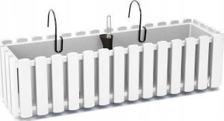 Prosperplast Balkonkasten mit Haken Boardee Fencycase DDEF600W weiss (60 x  58 x 16 cm)