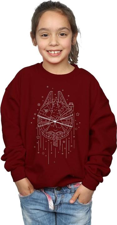 Produktbild Star Wars Millennium Falcon Christmas Tree Delivery Sweatshirt Mädchen (116)