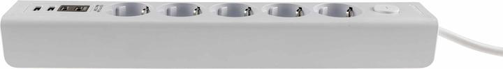 Actual product image Chilitec Multiple socket outlet, 5-way, USB-A+C, 1.5 m supply cable, white (5x)