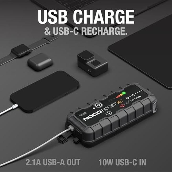 Produktbild Noco Jumpstarter GB50 Boost XL (1500 A, 3150 mAh)