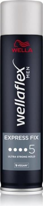 Wella Wellaflex Men Express Fix Haarspray - Ultra starker Halt, 48 Stunden Haltbarkeit, Vegan, 250 Ml (250 ml)