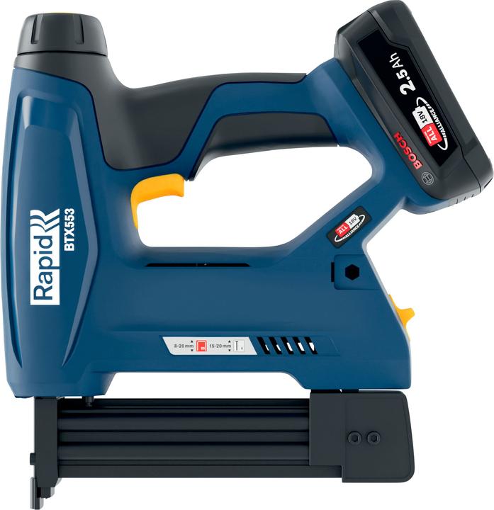 Rapid BTX553 cordless tacker 18V P4A in case incl. battery and charger