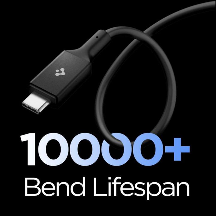 Actual product image Spigen Essential USB C to USB C 240W Cable black EB24012CC (1.20 m, 240 W)