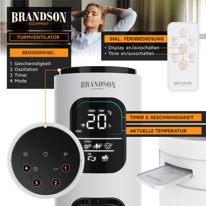 Produktbild Brandson Turmventilator (52 dB)
