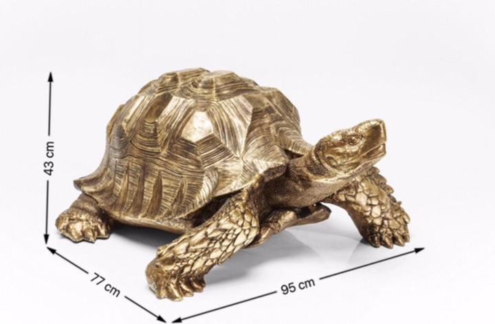 Actual product image Kare Design Deco figure Turtle Gold XL