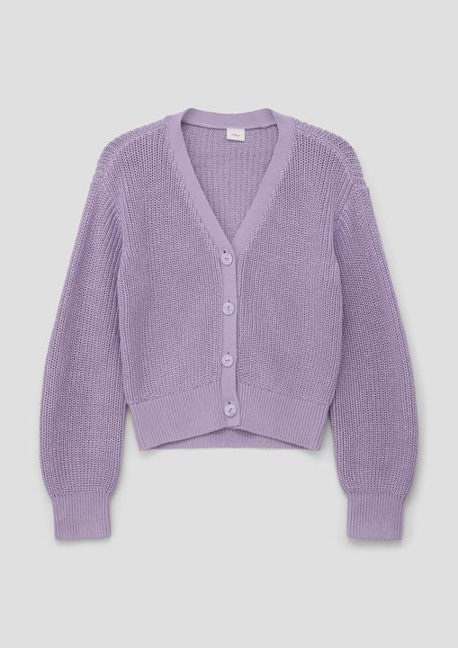 Produktbild s.Oliver Strickjacke Strickjacke mit V-Ausschnitt (XL)