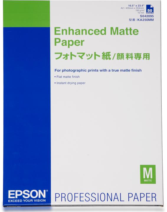 Produktbild Epson Enhanced Matte Paper, 100 Blatt (192 g/m², 100 x, A3+)