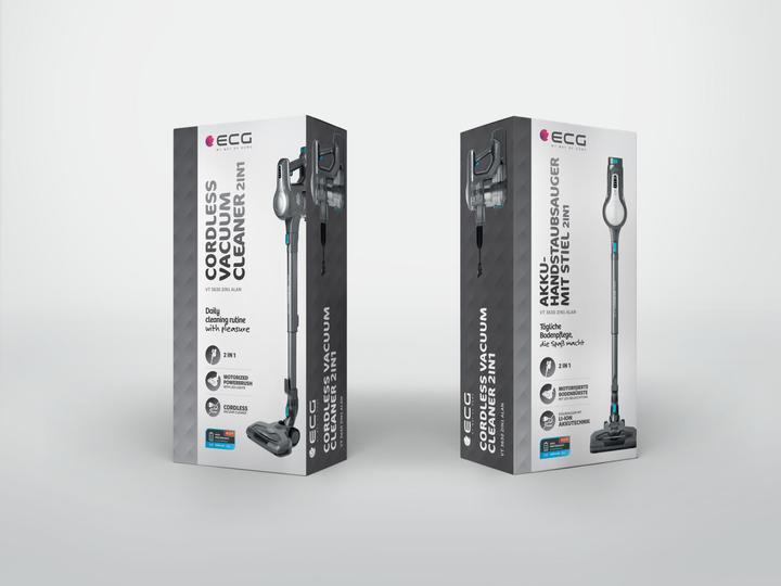 Actual product image ECG VT 3630 2in1 Alan Stick vacuum cleaner, Up to 40 minutes run time per charge