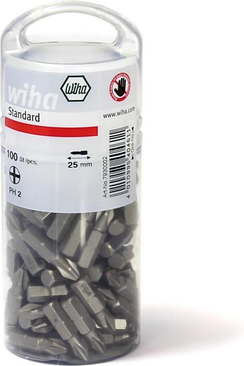 Actual product image Wiha Bit set Standard 25 mm TORX® (T20), 100-pcs. in bulk pack, 1/4" (40463) (T20)