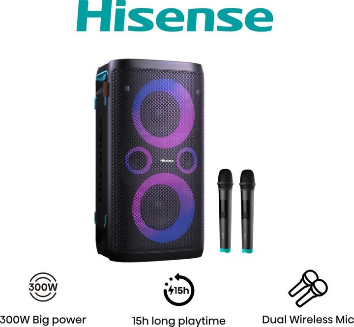 Actual product image Hisense HP110 Plus Party Rocker (Active, 1x 300 W)