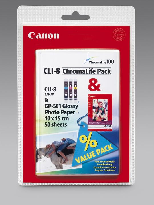 Immagine prodotto Canon Inchiostro CLI-8 (C, M, Y)