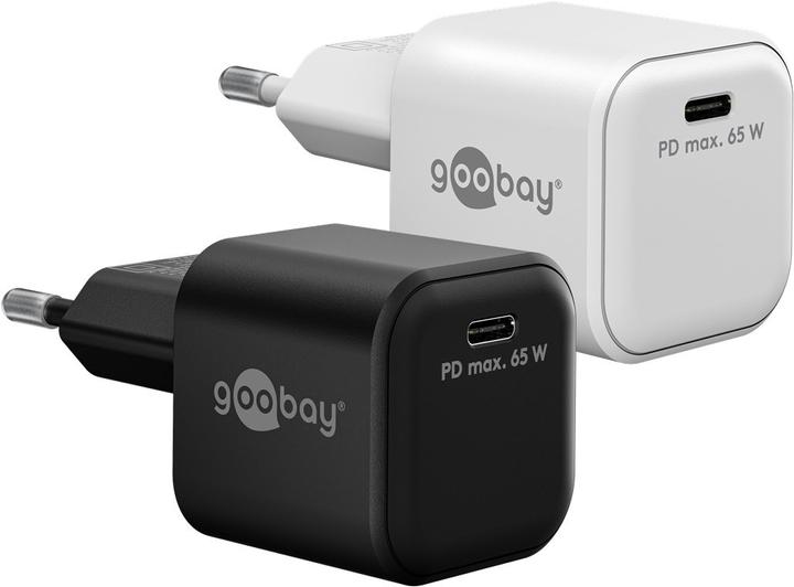 Actual product image Goobay USB C Nano Quick Charger with GaN technology (65 W)