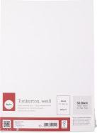 Nährwerte und Zutaten Rayher Tonkarton, FSC Mix Credit, schneeweiss, 50 Blatt (220 g/m², 50x)