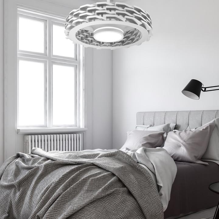 Image du produit Sulion Ventilateur de plafond avec lampe LED RUBIK WLAN Ø76cm dimmable blanc avec app ou télécommande ste