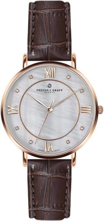 Frederic Graff Rose Liskamm Croco brown Leather FAI-B011R (Horloge analogique, 38 mm)