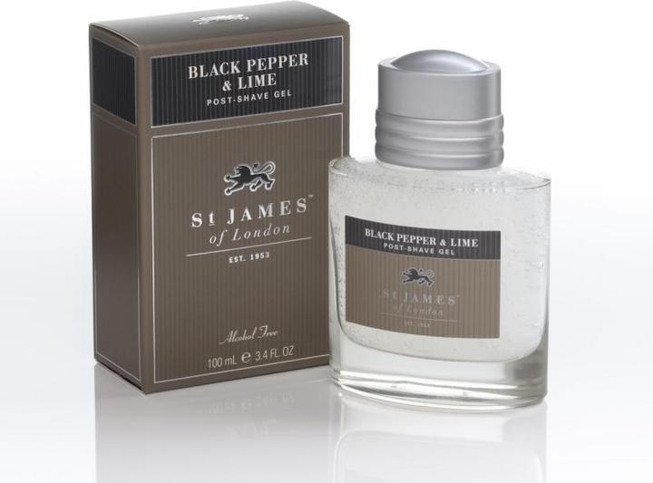 Actual product image St. James of London Aftershave Gel Black Pepper & Lime (Aftershave gel, 100 ml)