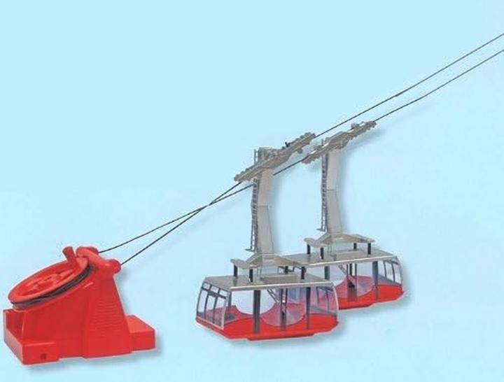 Image du produit Jägerndorfer Téléphérique à va-et-vient 2 nacelles électrique rouge 1:32