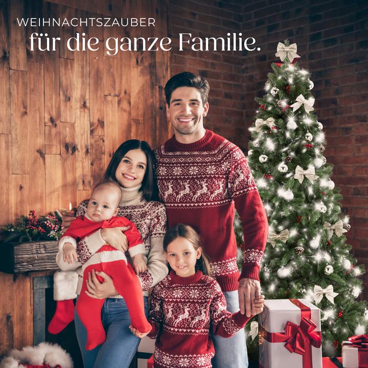 Actual product image tectake Künstlicher Weihnachtsbaum Dancer mit Spritzgussnadeln (210 cm)