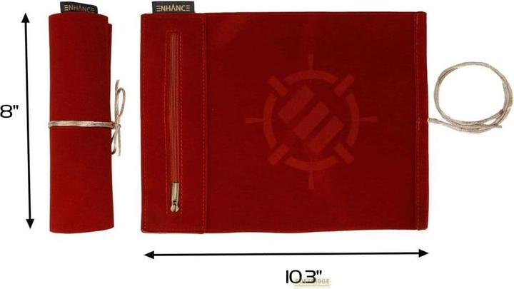 Image du produit Enhance Tabletop Roll on a Scroll Würfeltasche mit Würfel Rot
