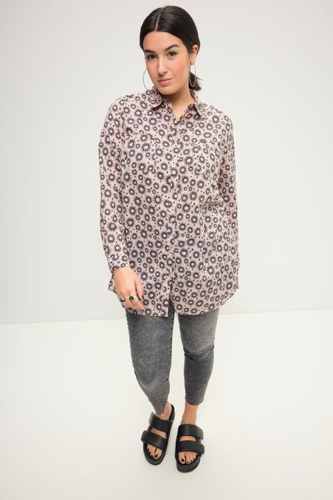 Produktbild Studio Untold Hemdbluse, Boxy Shape, Sun-Print, Hemdkragen, Langarm (46, 48)