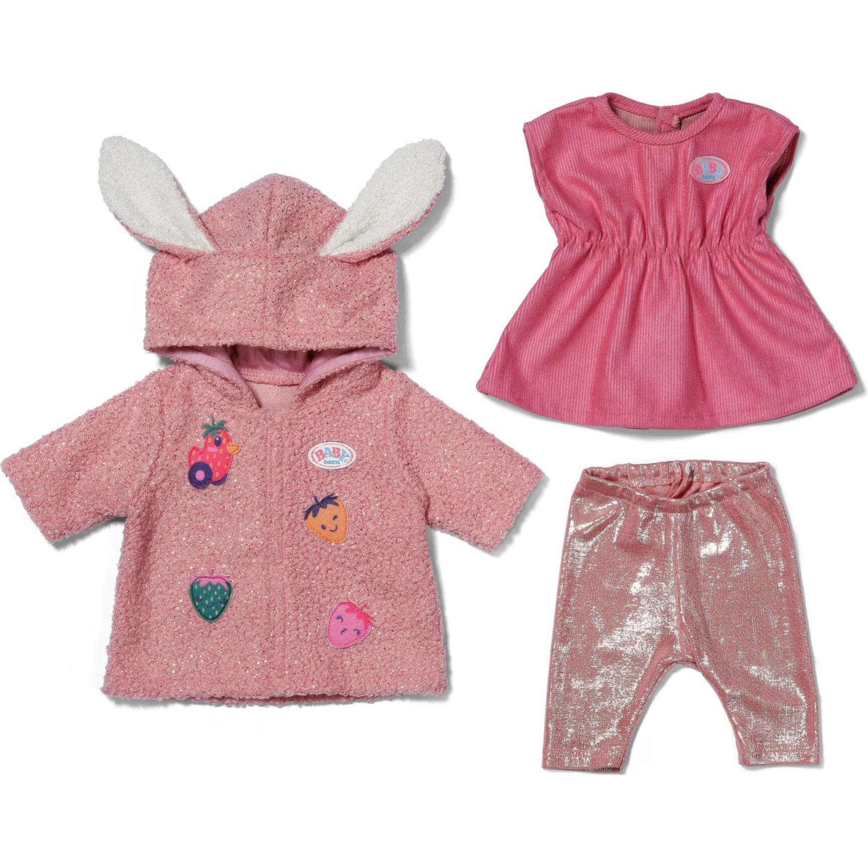 Zapf Creation BABY born Mantel Set mit Kleid 43cm