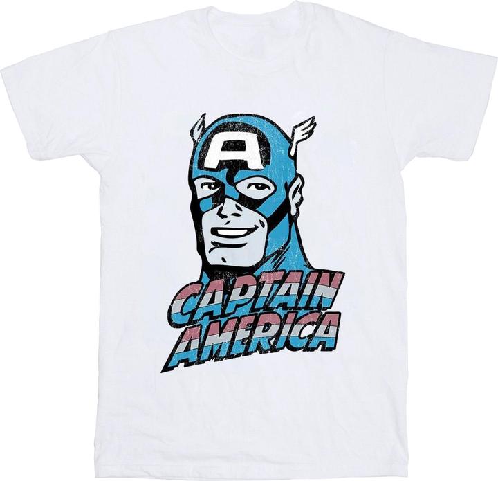 Immagine prodotto Captain America Distressed Maglietta Uomo (S)