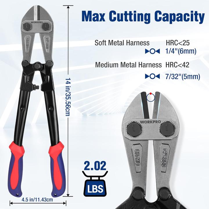 Actual product image Workpro W017004A Bolt cutters (360 mm)