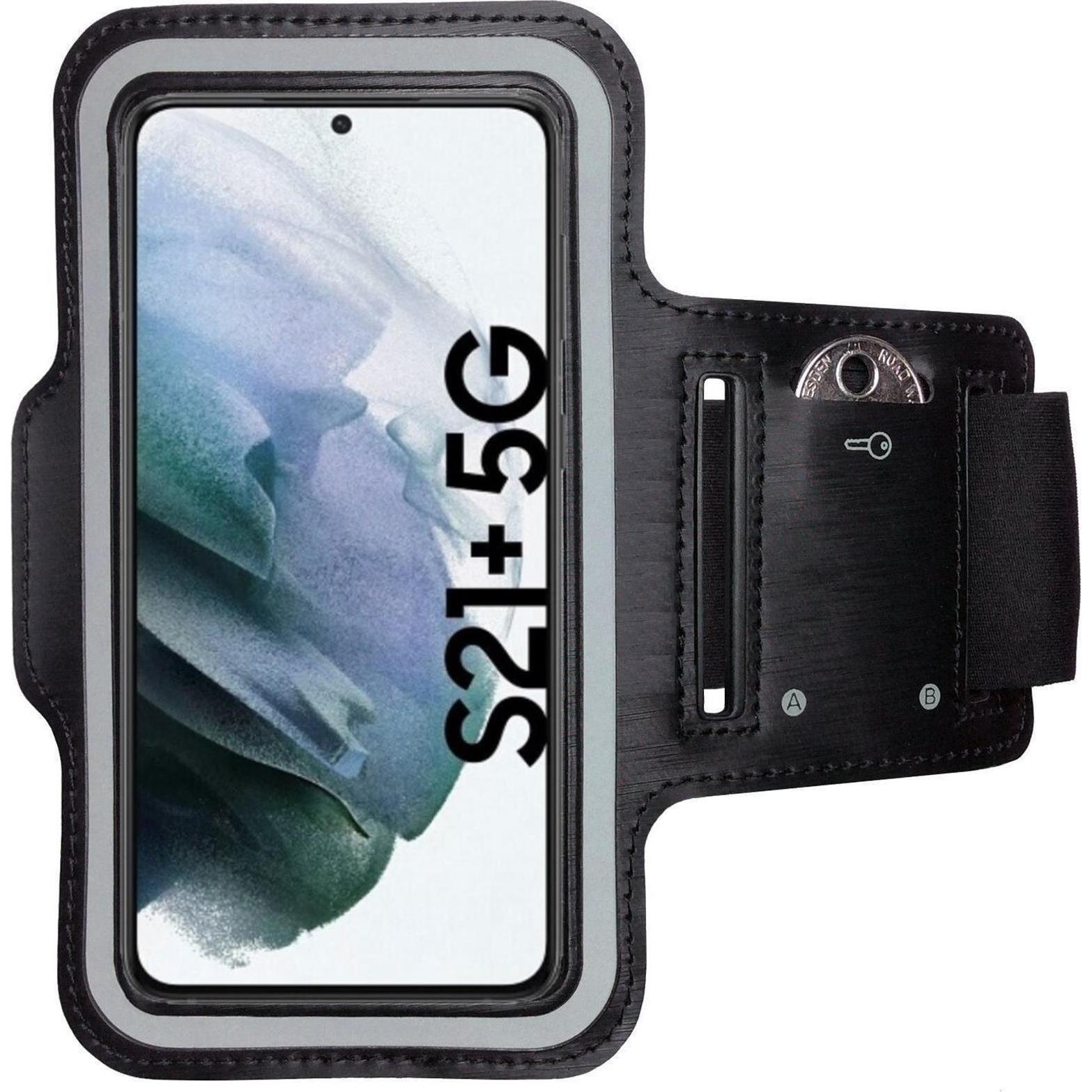 CoverKingz Sportarmband für Samsung Galaxy S21+ 5G, Smartphone Sportarmband, Schwarz