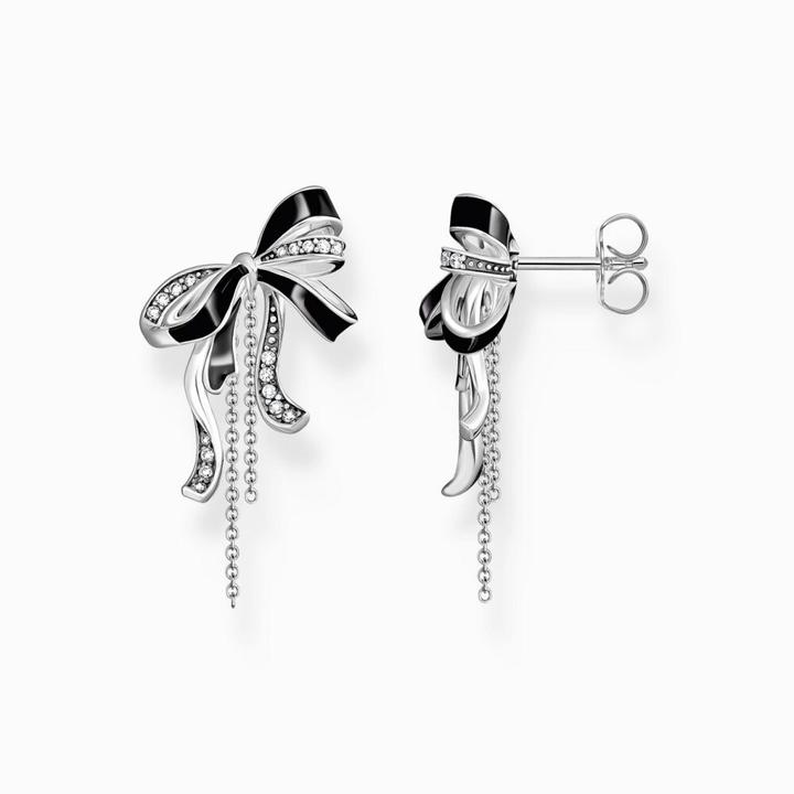 Immagine prodotto Thomas Sabo Orecchini a forma di fiocco con una bella storia d'amore (Argento 925, Smalto)