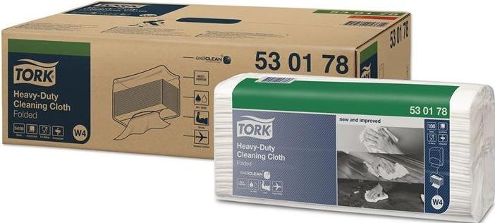 Immagine prodotto Tork Extra Strong Cleaning Cloths White W4, multiuso, 4 x 105 panni 530179 Quantità: 420pcs. (420 pz.)