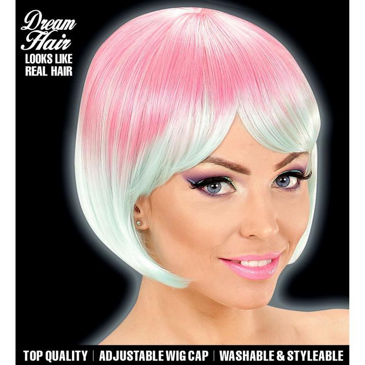 Immagine prodotto Widmann Two-Tone Perücke pink-türkis