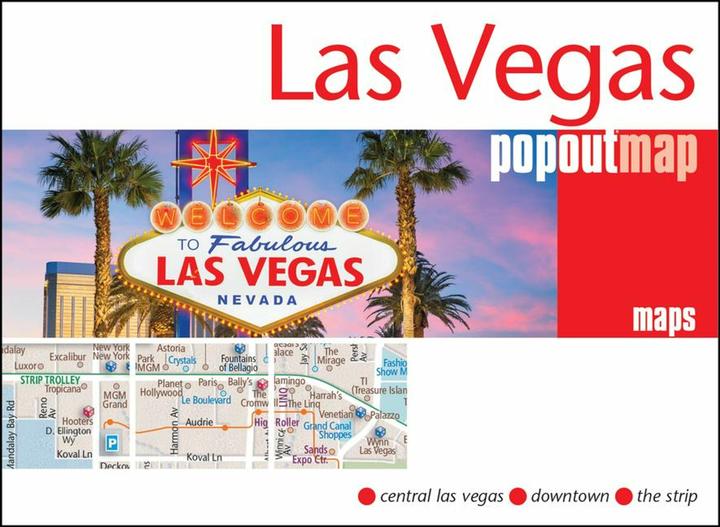 Actual product image Las Vegas PopOut Map
