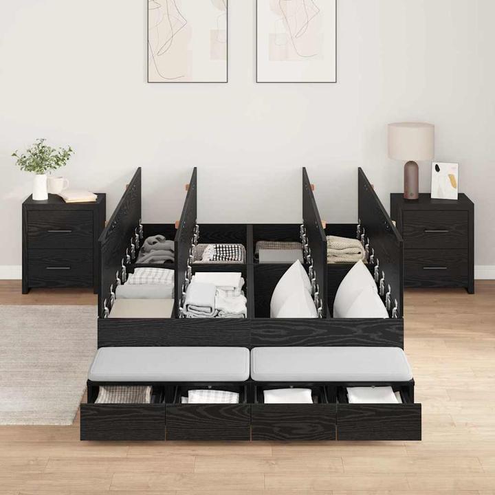Actual product image vidaXL Storage bed (120 x 190 cm)
